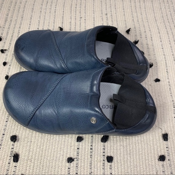 Spenco Brooklyn Slip On Navy Orthopedic Shoe 6 - Picture 4 of 10